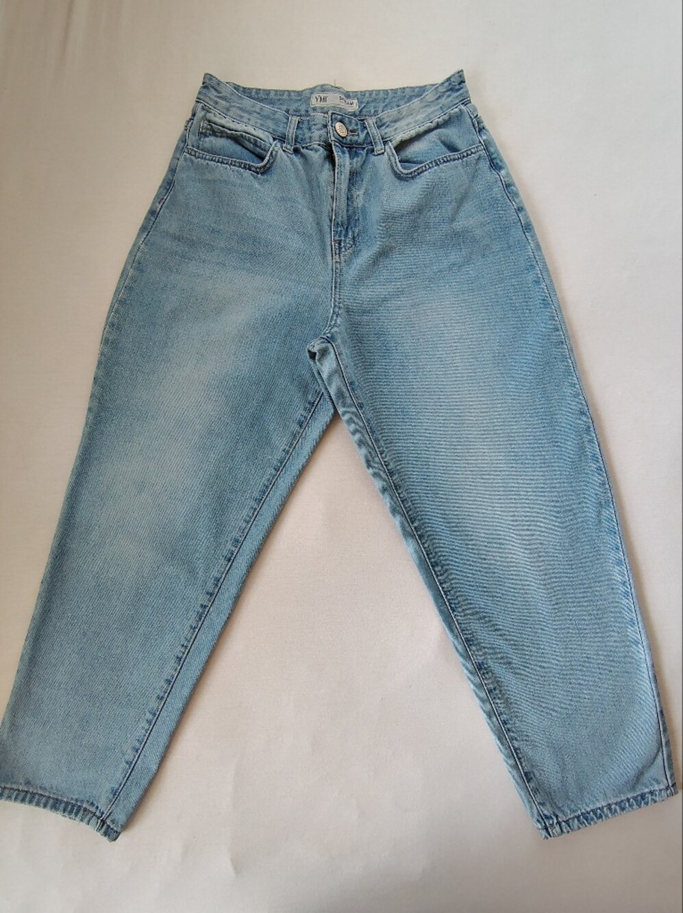 YMI Light Blue High-Rise Mom Jeans Size 9